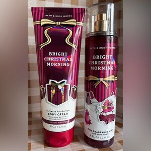 NEW B&BW Bright Christmas Morning 8 oz body cream care set